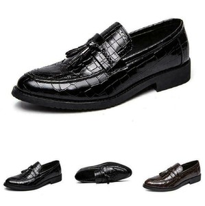 Pointy Toe Oxfords Slip on Casual British Dress Formal Faux Leather Shoes 868