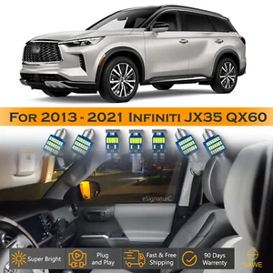 Paquete interior de 16 luces LED ultra blancas para Infiniti JX35 QX60 2013-2021 - Imagen 1 de 8