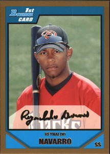 2007 Bowman Draft Draft Picks Gold #BDPP41 Reynaldo Navarro