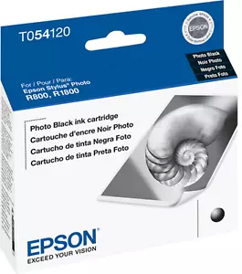 Nuevo Cartucho de Tinta Negro Foto Epson T0541 Original Bolsa Stylus Foto R800 R1800 - Imagen 1 de 2