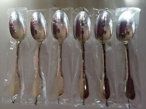 CLUNY 6 diner spoons CHRISTOFLE NEW 8 1/2 /8 inches NEW silver-plated