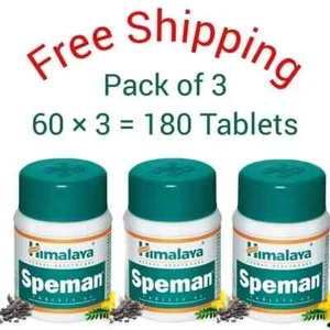 3 x Himalaya Herbal Speman 180 Tabs For Men's Health Exp August 2027 - Picture 1 of 12