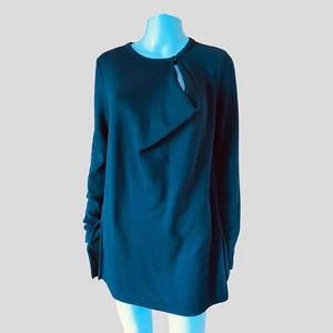 Country Road Top Womens Size S Black Wool Jumper Knit Long Sleeve Round Neck - Picture 1 of 8