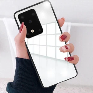 For Samsung S20 Case S20+ S20Ultra Case Mirror Make Up Ultra-Thin TPU PC Back - Picture 1 of 16