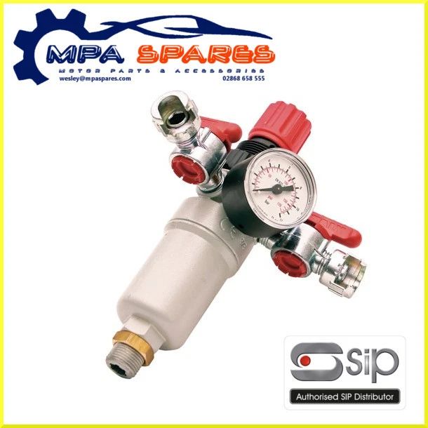 SIP 02080 MIDI FILTER REGULATOR (3/8" LOWER) COMPRESSOR LINE TOOL - Image 1 of 1