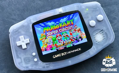 Nintendo Game Boy Advance GBA Glacier System 101 V5 IPS LCD Backlit Brighter - Image 1 of 4