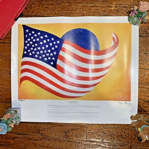 The Flag What Freedom Means to Me Carlo Thertus Limited Edition Signed Print COA - Bild 1 von 6