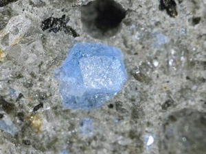 HAÜYNE from Eifel Mts., Germany *  STRONGLY FLUORESCENT * 2.7 cm - Picture 1 of 3