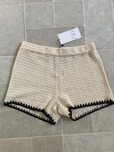 Brand New Zara Crochet Corset Set Shorts Only Size m Ref 1014/804 Sold Out Blog - Picture 1 of 3