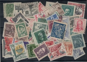CECOSLOVACCHIA Lotto di 100 francobolli usati tutti differenti in serie complete - Picture 1 of 1