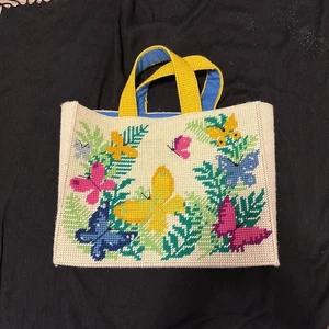Dimensions Needlepoint “Butterfly Tote” Design By Alice And Austin Blanck #2 - Picture 1 of 4