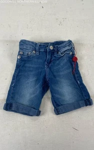 Children's True Religion Blue Denim Shorts Size 4 - Picture 1 of 6