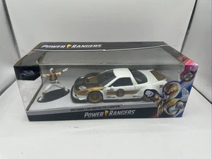 Jada Toys Power Rangers White Ranger And 2002 Honda NSX Type-R 1:24 Diecast NEW - Picture 1 of 12
