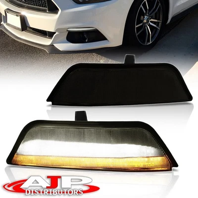 Smoke LED Sequential Replacement Turn Signal Lights For 2015-2017 Ford Mustang Foto 1 de 4