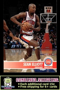 1994-95 Hoops #58 Sean Elliott Detroit Pistons - Picture 1 of 2