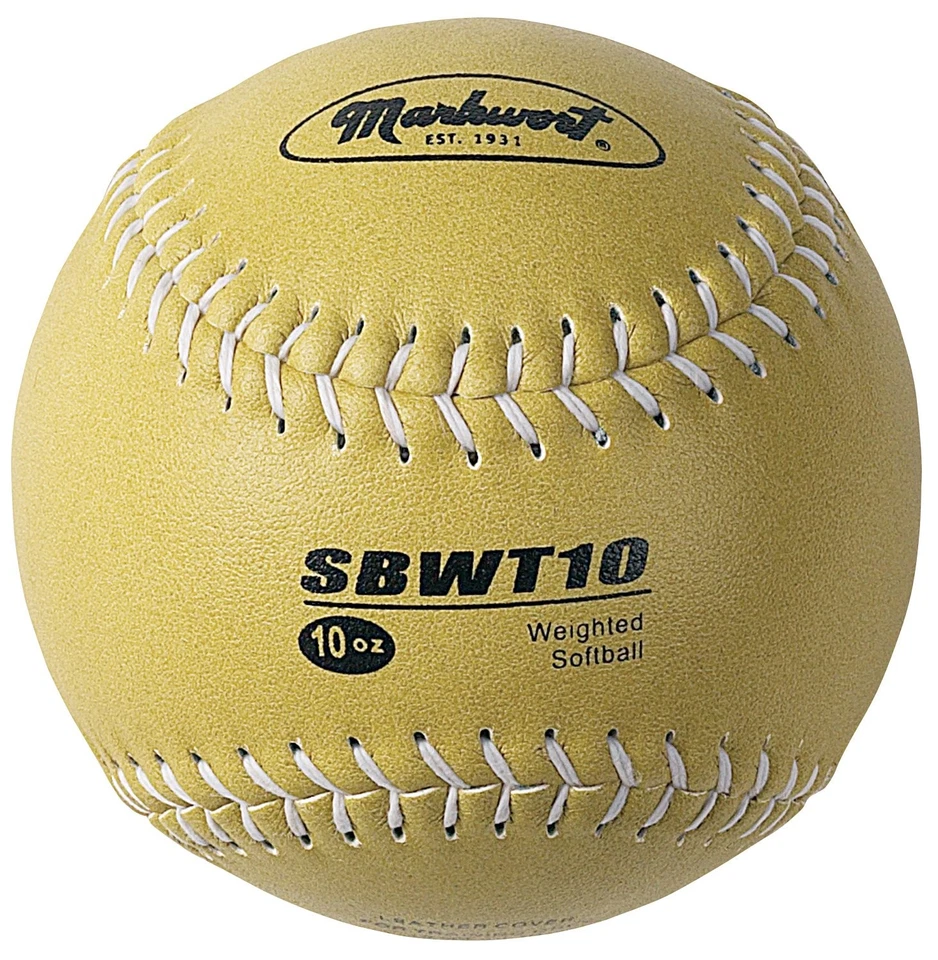 Markwort 12 Inch Olive Weighted Softball Strength Training Ball for Pitchers - Imagem 1 de 1