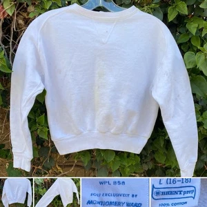 Vintage getragen Brent Prep exklusiv für Montgomery Ward Sweatshirt Kinder L - Bild 1 von 24