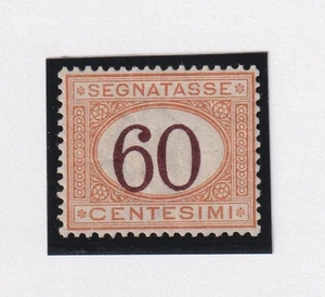 REGNO D'ITALIA 1924 SEGNATASSE 60 CENTESIMI N.33 MNH CERTIFICATO DIENA - Foto 1 di 3