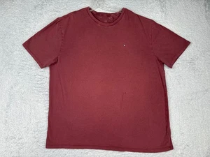 Camisa Tommy Hilfiger Adulto Extra Grande Roja Manga Corta Crew Mezcla de Algodón LEER - Imagen 1 de 15