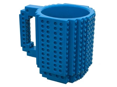 Lego Build-On Brick Blue Coffee Mug 12 oz. BPA Plastic Free - Image 1 of 4