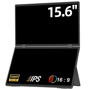 15,6 Zoll FHD Dual Tragbarer Monitore Faltbarer Triple Laptop Screen Extender DE - Bild 1 von 24