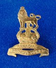 Canadian Provost Corps (Military Police) brass badge, WWII-era issue. Original