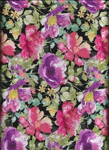 45" 100% cotton floral  fabric "Meadow Melody" by Wilmington Fabrics - Picture 1 of 1
