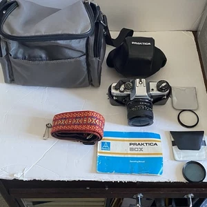 Praktica BCX Electronic 35mm SLR Film Camera + Pentacon 50mm f1.8 Lens + other - Picture 1 of 18