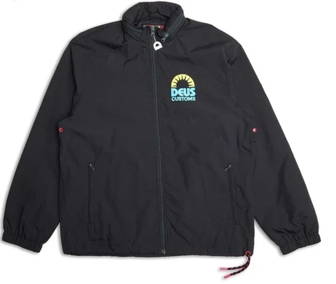 Chaqueta grande para hombre Deus Ex Machina Offshore Windstopper antracita nueva con etiquetas Foto 1 de 2