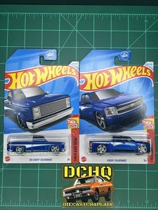 2024 Hot Wheels ๐ฅ SET ALLORA E ORA ๐ฅ Chevy Silverado - coppia '83 e '06 - Foto 1 di 6