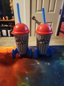 2er Set - MiLB Rocket City Müll Pandas Whirley Mülleimer Raketenbecher LA Angels - Bild 1 von 4