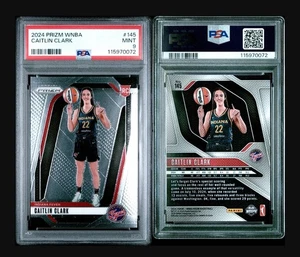 2024 PANINI PRIZM CAITLIN CLARK #145 VARIATION PSA 9 MINT - Picture 1 of 3