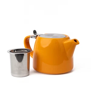 Stack Teapot with Infuser - Mandarin | Porcelain Teapot for loose leaf tea - Picture 1 of 2