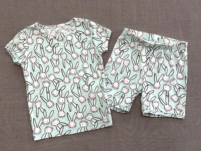 Gap Kids Rabbit Bunny Pajamas 2 pcs set Size 10 years EUC - Image 1 of 4