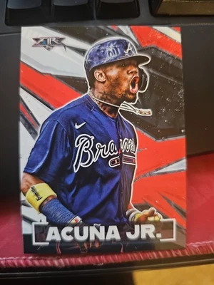 2021 Topps Fire - Ronald Acuña Jr. #100 - Image 1 of 2