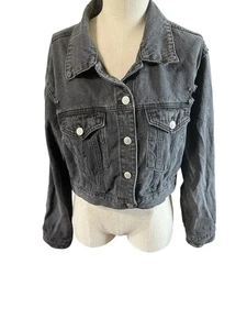 Streetwear Society Jeansjacke Damen Gr. Large Cropped - Bild 1 von 9