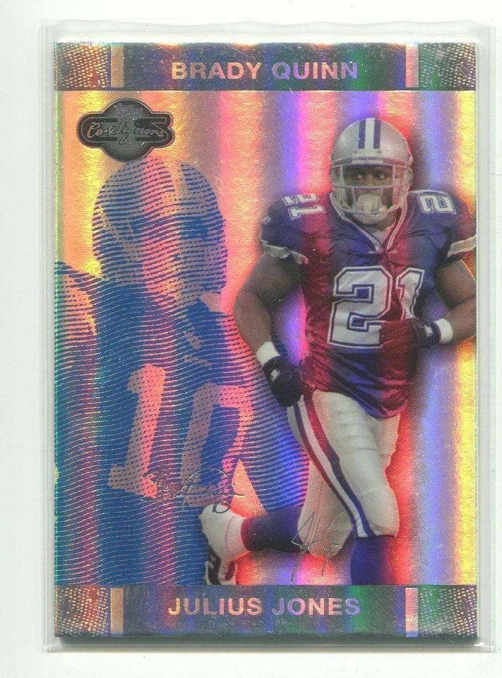 2007 Topps Co-Signers HoloSilver/Blue #20 Julius Jones/99 Dallas Cowboys - Image 1 of 1