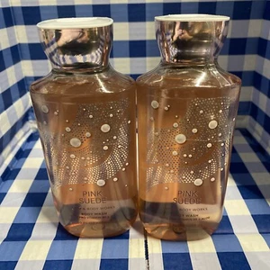 2 X Bath and Body Works PINK SUEDE Shower Gel Body Wash 10 fl oz - Picture 1 of 2