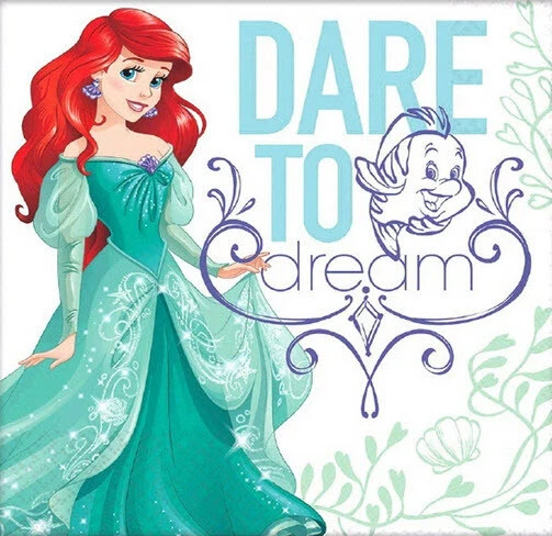 ARIEL Dream Big Princess The LITTLE MERMAID birthday party lunch dinner NAPKINS - Image 1 of 1