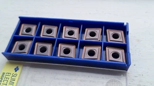 10 Sumitomo carbide inserts CNMG 120412 N-EX AC520U ( CNMG120412 433 exotics - Picture 1 of 2