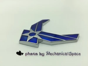 US Air Force 3D Metal Blue Wing Auto Emblem Car Sticker Decal USAF - Picture 1 of 6