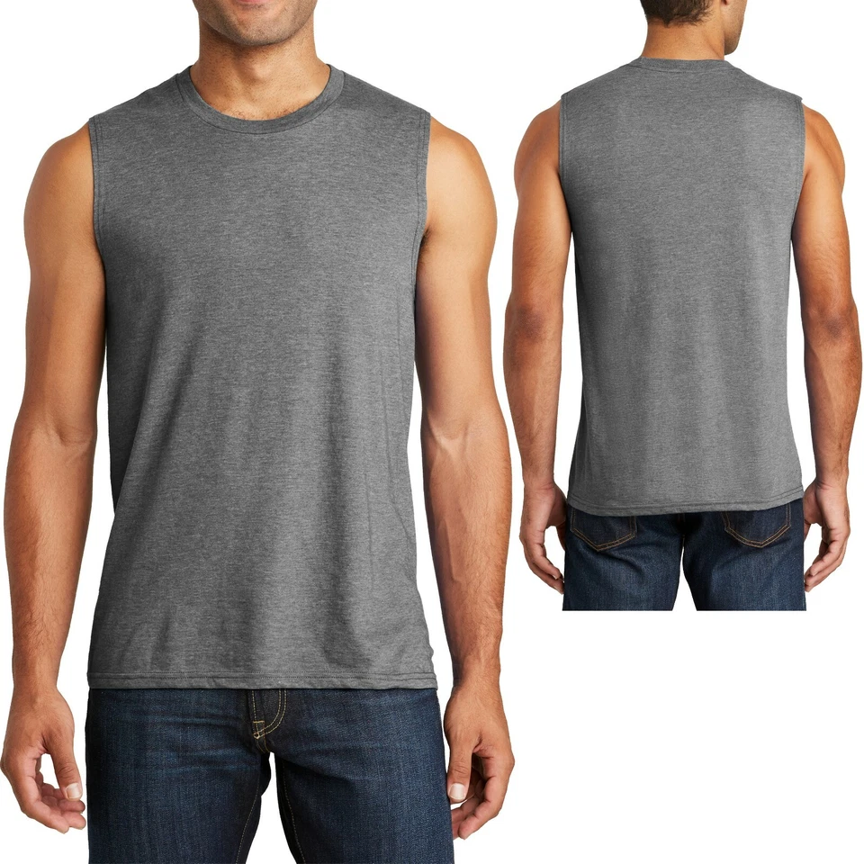 Camiseta sin mangas para hombre joven Camiseta de algodón con tirantes musculosos XS-XL, 2X 3X 4X NUEVA Foto 1 de 1