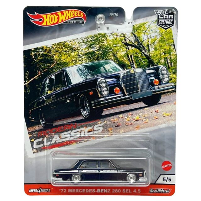 Hot Wheels Vitrina con exclusivo automóvil deportivo Mercedes-Benz 190E a  escala 1:64 para coleccionistas de alta gama, ajuste y acabado premium