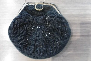 ancien sac de soirée art déco en perle - Picture 1 of 5