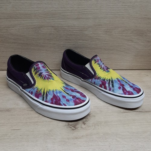 Scarpe slip on Vans Off The Wall Tie Dye basse donna 7 uomini 5 5 viola multicolore