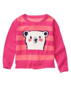 GYMBOREE SWEATER WEATHER STRIPED w/ POLAR BEAR SWEATER 4 5 6 7 8 10 12 NWT - Picture 1 of 1