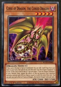 Curse of Dragon, the Cursed Dragon | ROTD-EN002 | Common | 1st Edition | YuGiOh - Picture 1 of 3