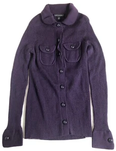 Banana Republic Cardigan ~ Women’s Size XS ~ Purple ~ Extra Fine Merino Wool - Picture 1 of 10