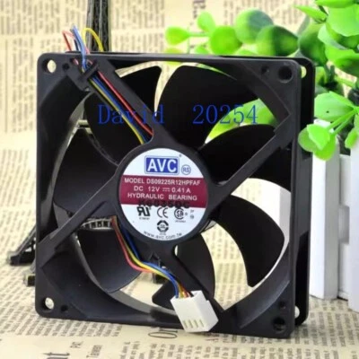 AVC 9025 9cm/ DS09225R12HPFAF PWM 2-wire lead CPU cooling chassis fan - Image 1 of 4