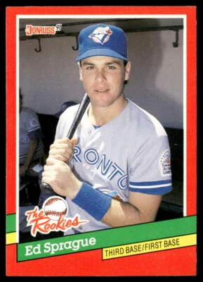 1991 Donruss The Rookies #14 Ed Sprague   Baseball Toronto Blue Jays - Image 1 of 2